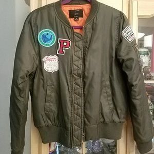 Green bomber jacket